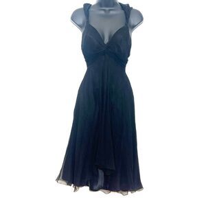 Max Studio Special Edition Silk Black Cocktail Dress NWT Size 6
